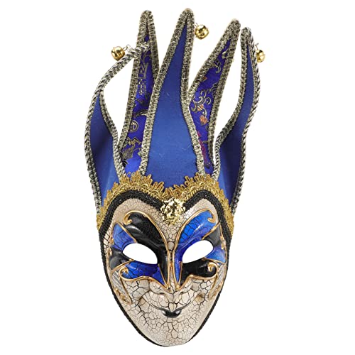 VALICLUD Venezianische Maske Gesicht Sensenmann Männer maskieren funkeln Maskerade masquerade mundschutzmasken Masken-Accessoire eye mask Halloween-Maske Fotografie -Requisite Plastik Blue von VALICLUD