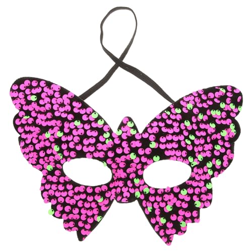 VALICLUD Venezianische Schmetterlingsmaske Halbgesichtsmaske Pailletten Masquerade Party Halloween Damen Karneval Kostüm Zubehör Rosa VALICLUD Venezianische Schmetterlingsmaske Halbgesichtsmaske Pailletten Masquerade Party Halloween Damen Karneval Kostüm Zubehör Rosa von VALICLUD