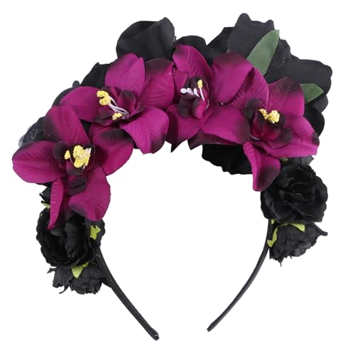 VALICLUD Vintage Halloween Haarreif mit Großer Stoff Blumendekor Halloween Kopfschmuck für Damen und Mädchen Geeignet für Kostüm Party Karneval Cosplay und Fotoshooting Zufällige Farbe VALICLUD Vintage Halloween Haarreif mit Großer Stoff Blumendekor Halloween Kopfschmuck für Damen und Mädchen Geeignet für Kostüm Party Karneval Cosplay und Fotoshooting Zufällige Farbe von VALICLUD