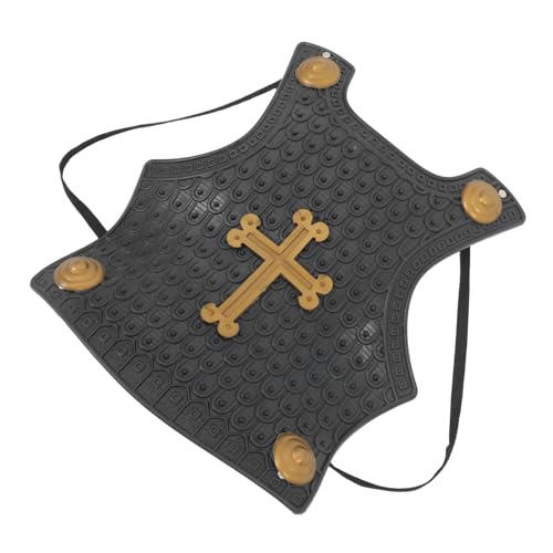 VALICLUD Vintage Schilde Ritterschild Ritterschild Mittelalter Schild Schild Cosplay Schild Cosplay Requisite Schild Für Jungen Schild Kostüm Kunststoff Schwarz von VALICLUD