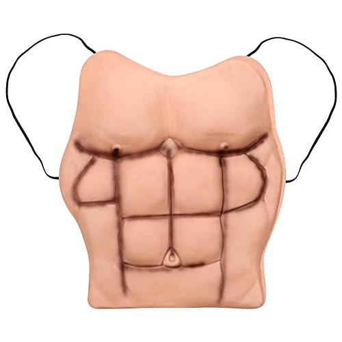 VALICLUD Waschbrettbauch Fake Muscle Props Cosplay Make- Up Lustige Falsche Truhe für Maskerade Kostüm Halloween Party Cosplay Falsche Bauchmuskeln von VALICLUD