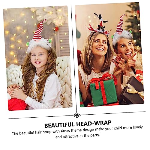 VALICLUD Weihnachtliches Elastisches Haarband mit Kreativem Weißem Bart Design Hautfreundlich und Dehnbar Geeignet für Erwachsene Langlebiges Party Haaraccessoire für Festliche Anlässe von VALICLUD
