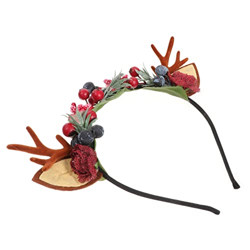 VALICLUD Weihnachts Haarreifen mit Geweih und Beeren Lustiges und Einzigartiges Weihnachts Accessoire für Erwachsene für Partys und Festlichkeiten VALICLUD Weihnachts Haarreifen mit Geweih und Beeren Lustiges und Einzigartiges Weihnachts Accessoire für Erwachsene für Partys und Festlichkeiten von VALICLUD
