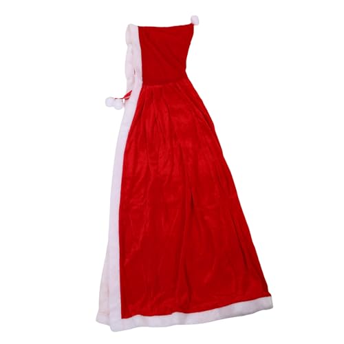 VALICLUD Weihnachtsumhang Für Erwachsene Und Roter Kapuzenumhang Aus Samtigem Material Lang Für Weihnachtsfeiern Kostümpartys Und Bühnenaufführungen von VALICLUD