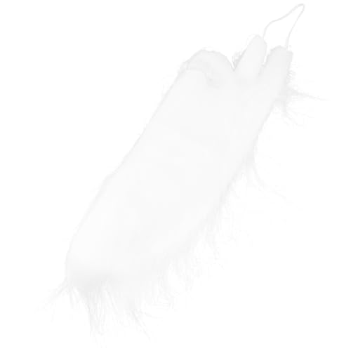 VALICLUD Weiß LED Party realistisch Bob König Fake Beard Fake Mustache Weihnachtsmann-Bärte Leistungsrequisiten Bart Weihnachtsbärte Weihnachts-Requisitenbart Weihnachtsrequisiten Bart Tuch von VALICLUD