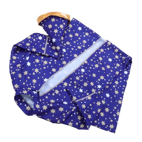 VALICLUD Halloween-Zauberer-kostüm Für Erwachsene Robe Mit Hut Sternenmuster Kostüme Für Kinder Und Erwachsene Polyester VALICLUD Halloween-Zauberer-kostüm Für Erwachsene Robe Mit Hut Sternenmuster Kostüme Für Kinder Und Erwachsene Polyester von VALICLUD