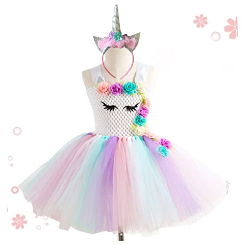 VALICLUD ädchen Einhorn Tutu Kleid Mit Haarband Geburtstagsoutfit Party Kostü Halloween Verkleidung Cosplay Kleidung Set 8 9 Jahre Mit Tüllrock Und Horn Haarband VALICLUD ädchen Einhorn Tutu Kleid Mit Haarband Geburtstagsoutfit Party Kostü Halloween Verkleidung Cosplay Kleidung Set 8 9 Jahre Mit Tüllrock Und Horn Haarband von VALICLUD
