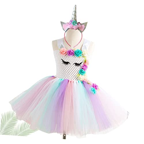 VALICLUD ädchen Einhorn Tutu Kleid Mit Haarband Kostü Für Geburtstagsfeiern Halloween Und Karneval Cosplay Kleidung Set Für 8 9 Jahre VALICLUD ädchen Einhorn Tutu Kleid Mit Haarband Kostü Für Geburtstagsfeiern Halloween Und Karneval Cosplay Kleidung Set Für 8 9 Jahre von VALICLUD