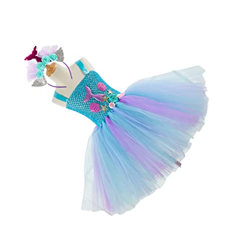 VALICLUD ädchen Meerjungfrau Tutu Kleid Für Partys Und Geburtstage Elegantes Kostü Mit Haarschmuck Größe 10 12 Jahre Geeignet Für Festliches ädchenskleid Aus Tüll VALICLUD ädchen Meerjungfrau Tutu Kleid Für Partys Und Geburtstage Elegantes Kostü Mit Haarschmuck Größe 10 12 Jahre Geeignet Für Festliches ädchenskleid Aus Tüll von VALICLUD