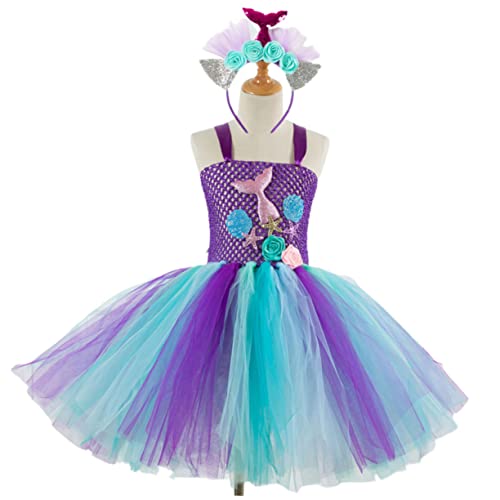 VALICLUD ädchen Tüllrock Meerjungfrau Kleid Cosplay Kostü Für Partys Und Geburtstagsfeiern Mit Haaraccessoire Größe 10 12 Jahre Geeignet Für SX HD93434 VALICLUD ädchen Tüllrock Meerjungfrau Kleid Cosplay Kostü Für Partys Und Geburtstagsfeiern Mit Haaraccessoire Größe 10 12 Jahre Geeignet Für SX HD93434 von VALICLUD
