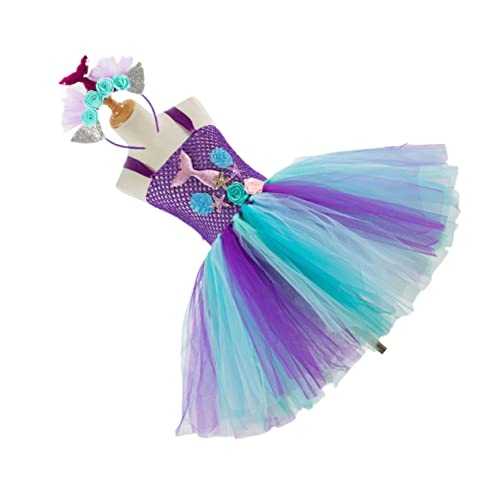 VALICLUD ädchen Tüllrock Meerjungfrau Stil Kleid Cosplay Kostü Für Party Und Geburtstag Mit Haarschmuck Größe 8 9Y Passend Für 130CM SX HD93434 VALICLUD ädchen Tüllrock Meerjungfrau Stil Kleid Cosplay Kostü Für Party Und Geburtstag Mit Haarschmuck Größe 8 9Y Passend Für 130CM SX HD93434 von VALICLUD