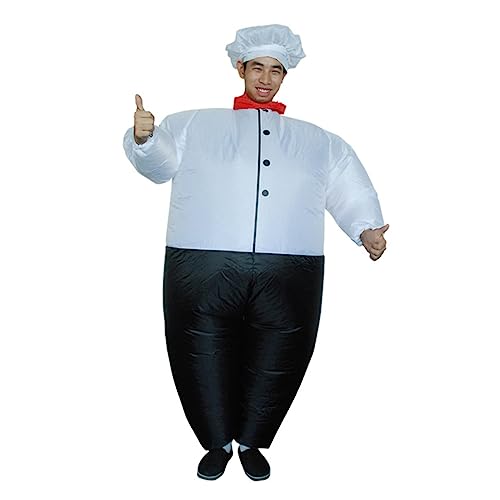 VALICLUD aufblasbarer Anzug halloween costume halloween kleidung fasching kleidung halloween outfit karnevalskleidung Party Cosplay voll Outfits lustig Kochkostüm Männer Truthahnkostüm von VALICLUD