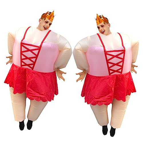 VALICLUD Anzug Urlaub aufblasbares Kostüm aufblasbarer Flamingo-Anzug Kostüm aufblasen Kleider kleidung Mann Cosplay Kostüm Bühnenkostüm dreidimensional Ballettkostüm rot von VALICLUD