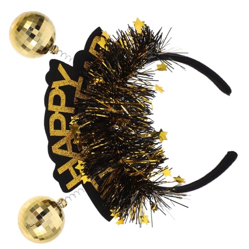 VALICLUD goldenes Stirnband Perle Mädchen Festivalhaare Fee Kopfbedeckungen Produkt Krone Silvester-Party-Haarband tragbares Silvester-Partyzubehör lustiges Stirnband Grüßer VALICLUD goldenes Stirnband Perle Mädchen Festivalhaare Fee Kopfbedeckungen Produkt Krone Silvester-Party-Haarband tragbares Silvester-Partyzubehör lustiges Stirnband Grüßer von VALICLUD