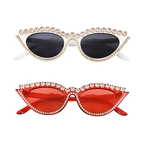 VALICLUD kleine women sunglasses party decoration glamorous damensonnenbrille unikal Sonnenbrillen für Damen damen Cat-Eye-Brille Mode Sonnenbrillen rot VALICLUD kleine women sunglasses party decoration glamorous damensonnenbrille unikal Sonnenbrillen für Damen damen Cat-Eye-Brille Mode Sonnenbrillen rot von VALICLUD