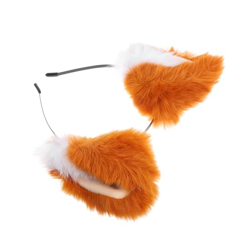 VALICLUD Plüsch Fuchs Ohr Haarband Kopfschmuck Haar Ornament Performance Party Kopfbedeckung Festival Accessoire VALICLUD Plüsch Fuchs Ohr Haarband Kopfschmuck Haar Ornament Performance Party Kopfbedeckung Festival Accessoire von VALICLUD