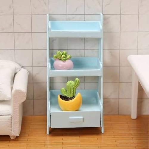 Puppenhaus dekorative Elemente, Miniatur-Küche und Spiel 12 Punkte drei DIY Puppenhaus Boden Mini Möbel Blütenstand Modell Wohnzimmer Schlafzimmer. (Color : 2) von VALISS