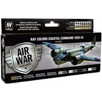 VALLEJO 71148 Farb-Set RAF Coastal Command 1939 - 1945, 8 x 17 ml von VALLEJO