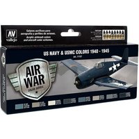 VALLEJO 71157 Farb-Set, USA Flugzeuge WWII, 8 x 17 ml von VALLEJO