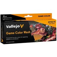 VALLEJO 72190 Farb-Set Effekte Game Color Wash, 8x18 ml von VALLEJO