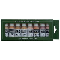 VALLEJO 770124 Farbset, Gesichts- und Hauttöne, 8x17 ml von VALLEJO
