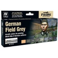 VALLEJO 770181 Farbset, Deutsches Uniform-Grau, WWII, 8x17 ml von VALLEJO