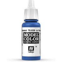 VALLEJO 770839 Ultramarinblau, matt, 17 ml von VALLEJO