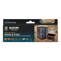 VALLEJO 80256 Farb-Set WizKids Holz & Stahl, 8 x 8 ml VALLEJO 80256 Farb-Set WizKids Holz & Stahl, 8 x 8 ml von VALLEJO