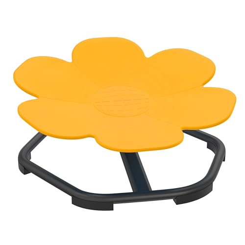 VANCHEMO Karussell Kinder Drehstuhl Kinder Autismus-Sensorikspielzeug Karussell Training Physische Spielzeug Balance Stuhl für Jungen und Mädchen (Gelb) von VANCHEMO