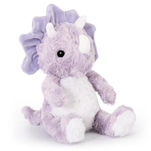 Dino kuscheltier, Kuscheltier Dinosaurier, 24 cm Plüschtier für Mädchen, Lila Plüschtier, Soft Cuddly Friends, Kuschelfreunde zum Kuscheln und Spielen für Mädchen und Jungen, Waschmaschinenfest von VANLINNY