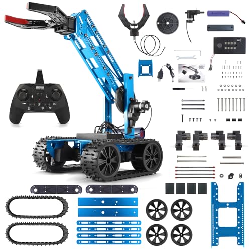 VANLINNY Roboter Bausatz, Roboter Kinder, STEM Robot Kinderspielzeug mit Elektronischer Programmierung und Fernbedienung, DIY Roboterarm Auto mit 4-DOF, Experimente Spielzeug für Kinder ab 8+ Jahre VANLINNY Roboter Bausatz, Roboter Kinder, STEM Robot Kinderspielzeug mit Elektronischer Programmierung und Fernbedienung, DIY Roboterarm Auto mit 4-DOF, Experimente Spielzeug für Kinder ab 8+ Jahre von VANLINNY