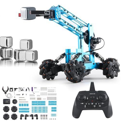 Roboter Kinder, Roboterarm Bausatz, STEM Robot Kinderspielzeug mit Elektronischer Programmierung und Fernbedienung, DIY Roboter Bausatz mit 4-DOF,Kreative Geschenke für Jungen und Mädchen ab 8+ Jahren Roboter Kinder, Roboterarm Bausatz, STEM Robot Kinderspielzeug mit Elektronischer Programmierung und Fernbedienung, DIY Roboter Bausatz mit 4-DOF,Kreative Geschenke für Jungen und Mädchen ab 8+ Jahren von VANLINNY