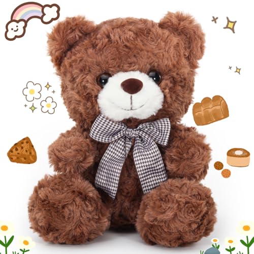 Teddybär Kuscheltier, Teddybär Klein Plüschtier für Kinder, Süßes Stofftier Spielzeug für Jungen und Mädchen, Beste Braun Teddy bär für Babyparty Deko,Geschenke für Geburtstag Weihnachten Valentinstag Teddybär Kuscheltier, Teddybär Klein Plüschtier für Kinder, Süßes Stofftier Spielzeug für Jungen und Mädchen, Beste Braun Teddy bär für Babyparty Deko,Geschenke für Geburtstag Weihnachten Valentinstag von VANLINNY