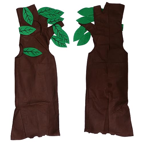 VANZACK 1 Satz Baumkostüm für Halloween Rollenspiel Outfit Umweltfreundliches DIY Kostüm mit Hut für Jungen und Mädchen für Karneval und Kinderfeste von VANZACK