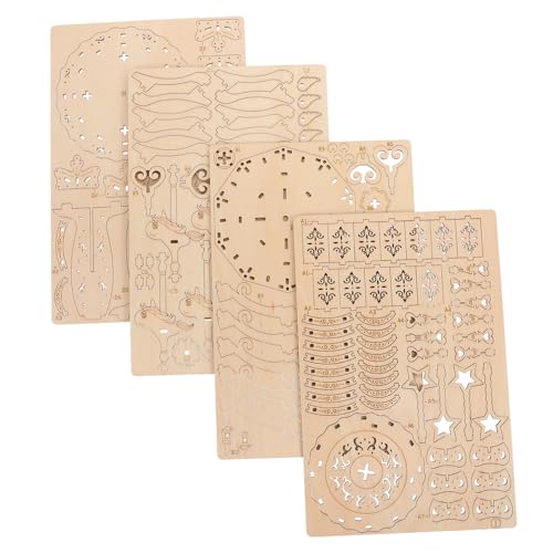 VANZACK 1 Satz Holz Puzzle Karussell Modell DIY für Pädagogisches Jigsaw Puzzle um Kreativität und Geduld zu Fördern Umweltfreundliches Material Einfach zu Montieren von VANZACK