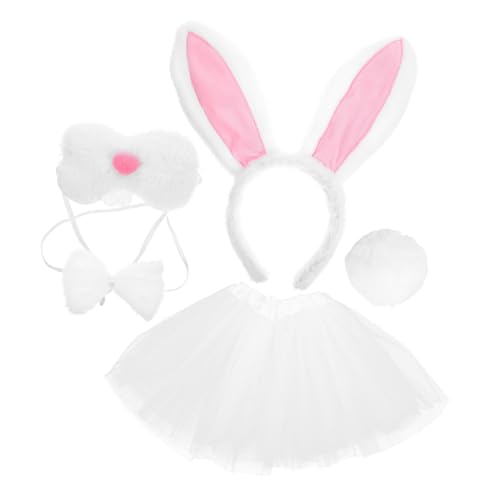 VANZACK 1 Satz Kaninchen Kostümset mit Haarreif Fliege Tierkostüm Zubehör für Karneval Fotoshootings Aufführungen Leicht VANZACK 1 Satz Kaninchen Kostümset mit Haarreif Fliege Tierkostüm Zubehör für Karneval Fotoshootings Aufführungen Leicht von VANZACK