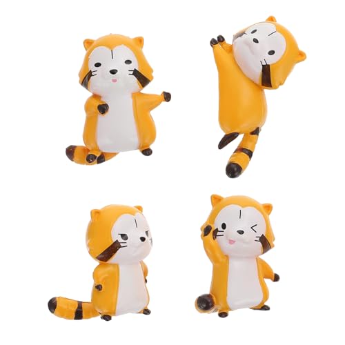 VANZACK 1 Satz Mini Waschbären Figuren Harz Dekorative Topper Für Kuchen Und Diy Feengärten Praktische Deko Für Töpfe Und Heimdekoration Langlebig Und Farbecht 4 Stück VANZACK 1 Satz Mini Waschbären Figuren Harz Dekorative Topper Für Kuchen Und Diy Feengärten Praktische Deko Für Töpfe Und Heimdekoration Langlebig Und Farbecht 4 Stück von VANZACK