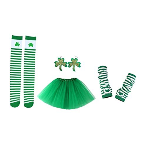 VANZACK 1 Satz Patrick's Day Kostümzubehör mit Ohrringen Tutu Rock Ärmeln Langen Vierteiliges für Fesselnde Feiern Dekorationen VANZACK 1 Satz Patrick's Day Kostümzubehör mit Ohrringen Tutu Rock Ärmeln Langen Vierteiliges für Fesselnde Feiern Dekorationen von VANZACK