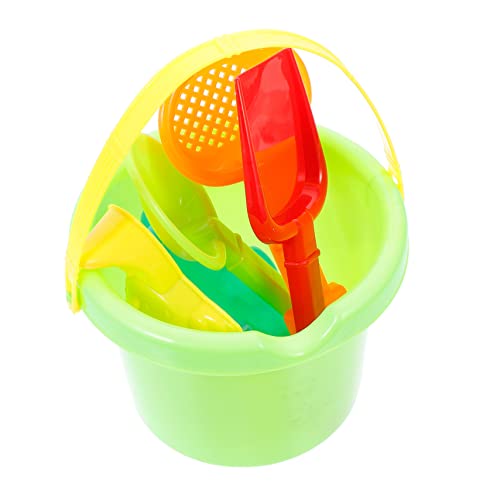 VANZACK 1 Satz Sandspielzeug Set für Kunststoff mit Schaufel Eimer Formen für Strandspiele für Outdoor Aktivitäten Am Strand Fördert Kreativität und Geschicklichkeit Zufällige Farbe von VANZACK