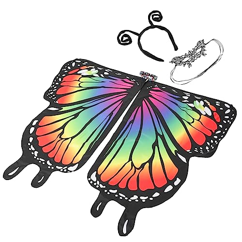 VANZACK 1 Satz Schmetterlings-Umhang kinderschminke kinderkleider schmetterling dekorationen Schmetterlingskostüm für Damen Kap Schal für die Party Feiertags-Schmetterlingsmantel Polyester VANZACK 1 Satz Schmetterlings-Umhang kinderschminke kinderkleider schmetterling dekorationen Schmetterlingskostüm für Damen Kap Schal für die Party Feiertags-Schmetterlingsmantel Polyester von VANZACK