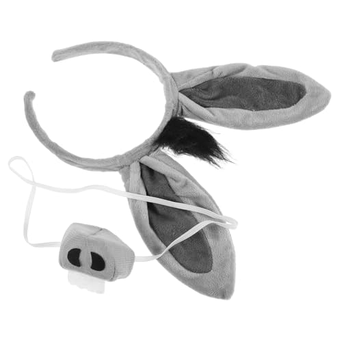 VANZACK 1 Set Esel Kostüm Mit Ohren Stirnband Und Nase Lustiges Bauernhoftier Kostüm Set Party Zubehör Für Halloween Geburtstag Cosplay Verkleidung Party Dekorationen VANZACK 1 Set Esel Kostüm Mit Ohren Stirnband Und Nase Lustiges Bauernhoftier Kostüm Set Party Zubehör Für Halloween Geburtstag Cosplay Verkleidung Party Dekorationen von VANZACK