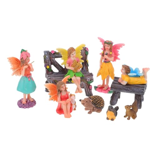 VANZACK 1 Set Harz Mini Fairy Figuren Für Garten Miniaturfee Decors Desktop -Ornamente Für Winzige Märchenszene Und Landschaftsbaudekorationen VANZACK 1 Set Harz Mini Fairy Figuren Für Garten Miniaturfee Decors Desktop -Ornamente Für Winzige Märchenszene Und Landschaftsbaudekorationen von VANZACK