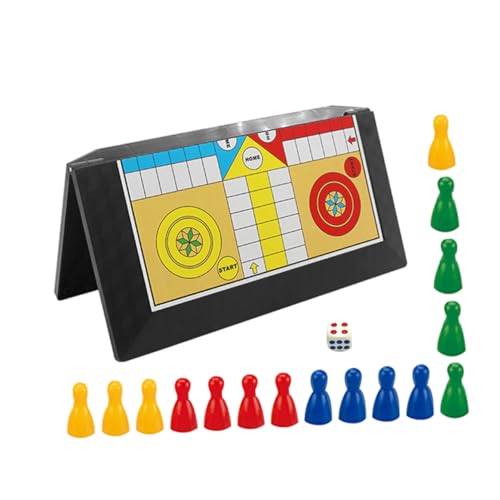 VANZACK 1 Set Kinder Intellektuelles Schachbrett Tragbares Flugschachspiel Eltern-Kind Interaktives Brettspiel Für Heimschule Und Outdoor-aktivitäten von VANZACK
