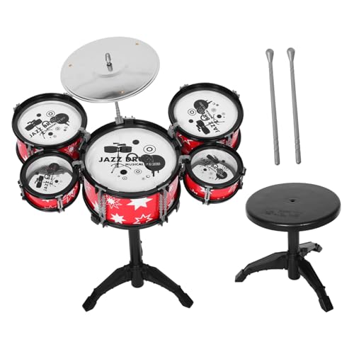 VANZACK 1 Set Mini-Schlagzeug Für Kleinkinder, Realistisches Musikinstrument, Kinder-Percussion-Spielzeug, Kleines Schlagzeug Für Die Musikalische Entwicklung, Kleinkind-Musikinstrument von VANZACK