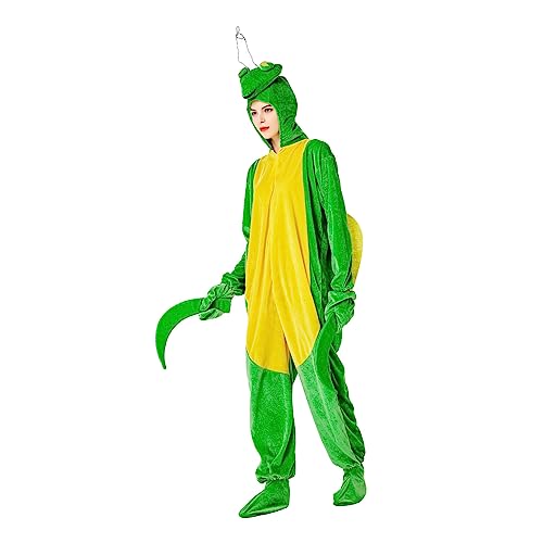 VANZACK 1 Stück Kostüm für Erwachsene mit Mantis Print Lustiger Einteiler für Partys Aufführungen für Halloween Feierlichkeiten Strapazierfähiger von VANZACK