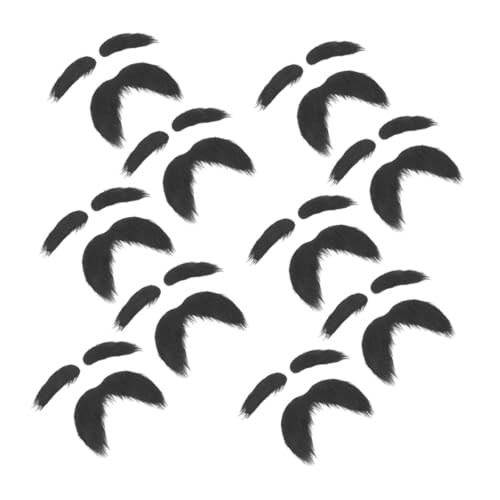 VANZACK 10 Sätze Selbstklebende Falsche Gesichtsbehaarung und Augenbrauen Realistisches Halloween Old Man Kostüm Zubehör für Cosplay Party Verkleidung VANZACK 10 Sätze Selbstklebende Falsche Gesichtsbehaarung und Augenbrauen Realistisches Halloween Old Man Kostüm Zubehör für Cosplay Party Verkleidung von VANZACK