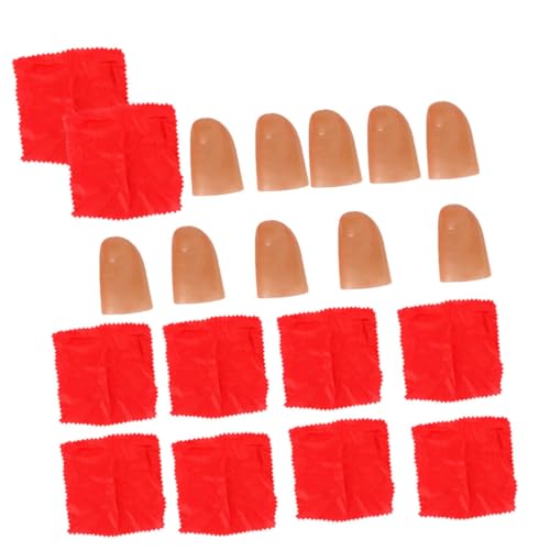 VANZACK 10 Sätze Teiliges Zaubertrick mit Realistischen Daumenspitzen und Verschwindenden Seidenschals Elastisches Bühnenrequisit für Kreatives Fingerfertigkeit und Vorstellungskraft VANZACK 10 Sätze Teiliges Zaubertrick mit Realistischen Daumenspitzen und Verschwindenden Seidenschals Elastisches Bühnenrequisit für Kreatives Fingerfertigkeit und Vorstellungskraft von VANZACK