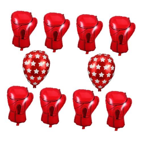 VANZACK 10 Stück Boxing Glove Folienballons aus Aluminiumfolie Aufblasbare Boxhandschuh-deko Sportliches Partyzubehör für Geburtstagsfeier und Wrestling-events Glänzend Bruchfest VANZACK 10 Stück Boxing Glove Folienballons aus Aluminiumfolie Aufblasbare Boxhandschuh-deko Sportliches Partyzubehör für Geburtstagsfeier und Wrestling-events Glänzend Bruchfest von VANZACK