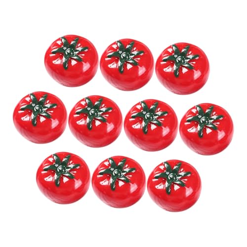 VANZACK 10 Stück Künstliche Tomaten Dekorationen Realistische Nachahmung Obst für DIY Tischdeko Puppenhaus Schaufenster Displays Langlebig und Farbecht von VANZACK