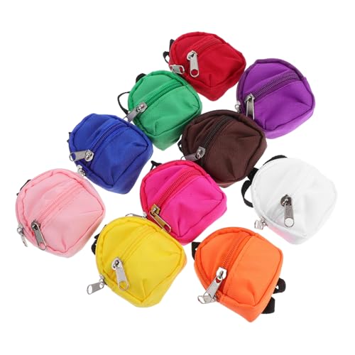 VANZACK 10 Stück Mini Reißverschluss Rucksäcke für Puppen Sichere Materialien Vielseitig Kompatibel Kindgerechtes Zubehör für Fantasievolles Rollenspiel und Puppenkleiderschrank VANZACK 10 Stück Mini Reißverschluss Rucksäcke für Puppen Sichere Materialien Vielseitig Kompatibel Kindgerechtes Zubehör für Fantasievolles Rollenspiel und Puppenkleiderschrank von VANZACK